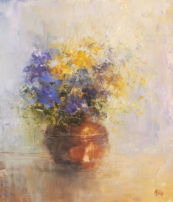 - Oil on Paper, Painting by Amanda Hoskin, measuring 21 x 18 cm (H x W) framed at 41 x 37 cm £575