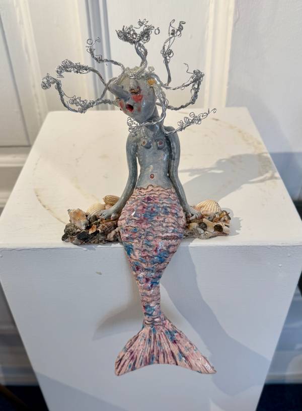 - a , Ceramic Sculpture by Dorienne Carmel, measuring 30 x 17 cm (H x W) £190