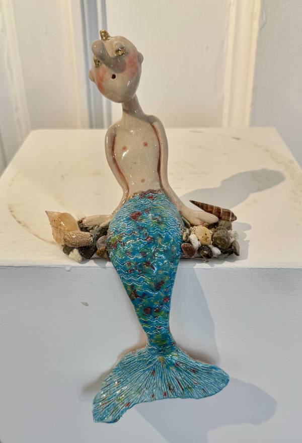 - a , Ceramic Sculpture by Dorienne Carmel, measuring 29 x 15 cm (H x W) £190