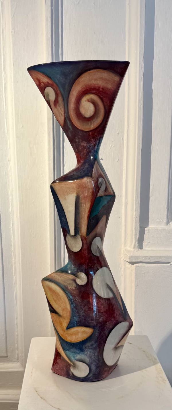 - a , Ceramic Sculpture by Dorienne Carmel, measuring 61 x 20 cm (H x W) £495