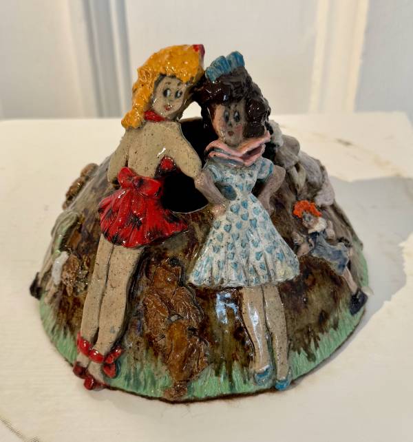 - a , Ceramic Sculpture by Dorienne Carmel, measuring 13 x 17 cm (H x W) £90